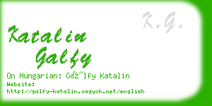 katalin galfy business card